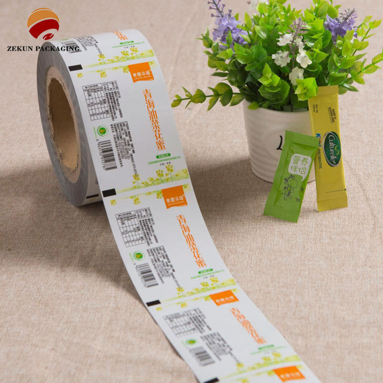Gepersonaliseerde CMYK/PANTON Flexible Packaging Roll Film met Zip Lock Design voor 250g capaciteit die vocht biedt