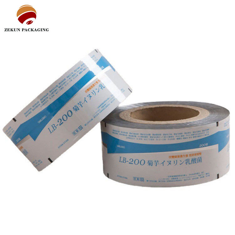 Gravure Printed PET/AL/PE Flexible Roll Film Moisture Proof Packaging met Zip Lock And Hang Hole