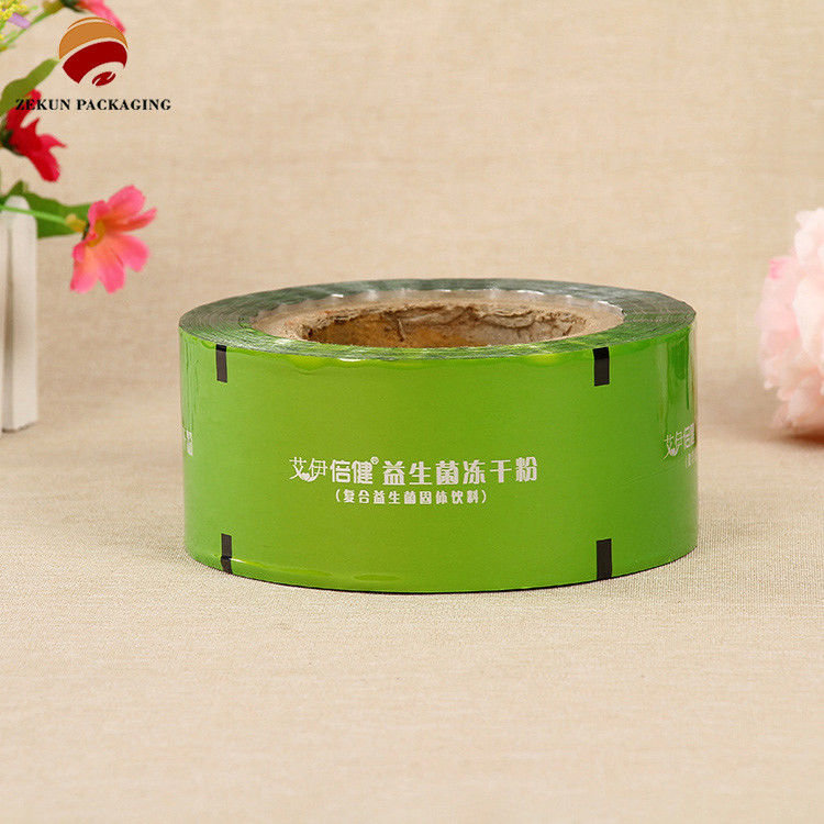 Gravure Printed PET/AL/PE Flexible Roll Film Moisture Proof Packaging met Zip Lock And Hang Hole