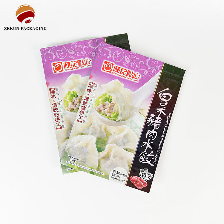 Aanpassing PET/AL/PE Food Packaging Bag Zip Lock Design CMYK Kleuren
