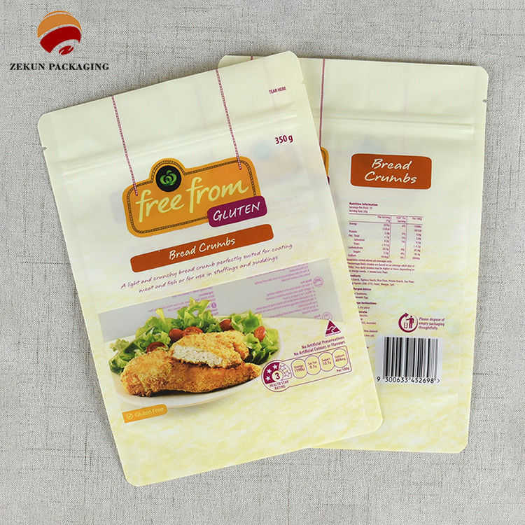 Gravure Printing Food Packaging Bag Met Tear Notch En Matt Of Glanzend Afwerking