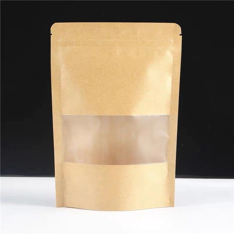 Aanpasbaar Kraftpapier Zipper Pouch Tot 10 Kleuren
