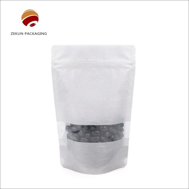 Gravure Printing Kraft Paper Zip Lock Bag Voedselverpakking CMYK Kraft PE Bag Vochtbestendig