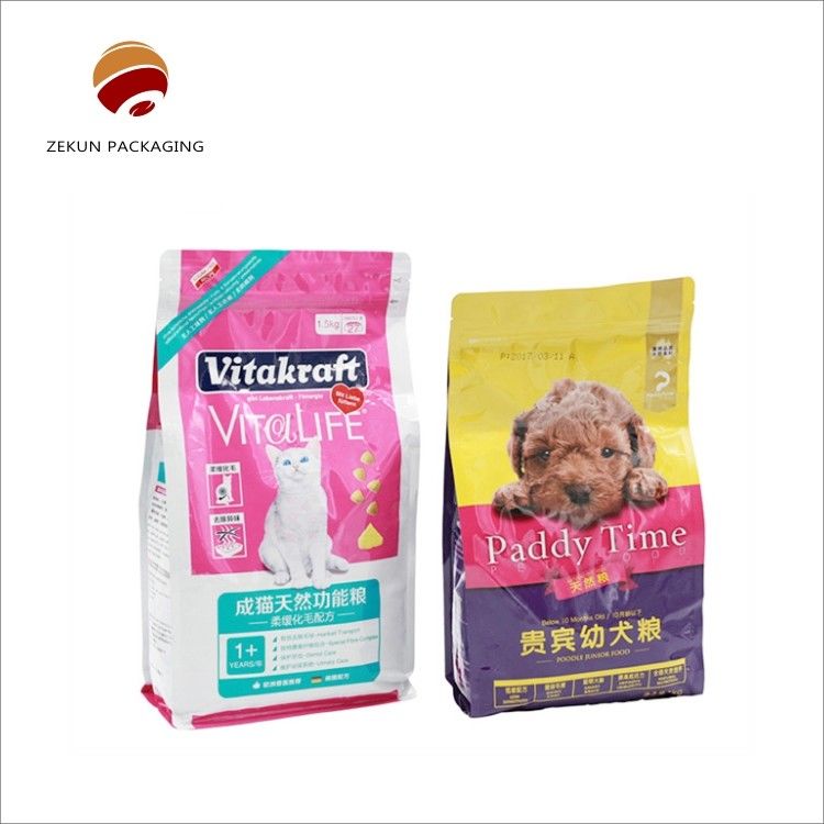 Gravure Print Customized Pet Food Bag CMYK/PANTON Kleuren Mat of glanzend afwerking
