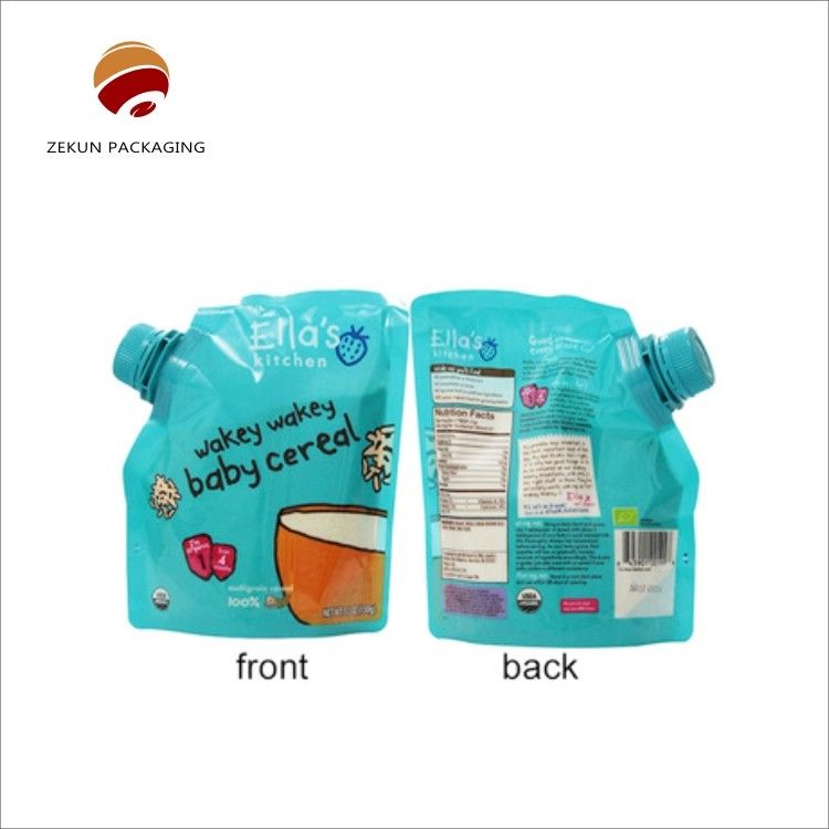 Gepersonaliseerde Eco Friendly Stand Up Spout Bag Custom Logo CMYK Kleuren