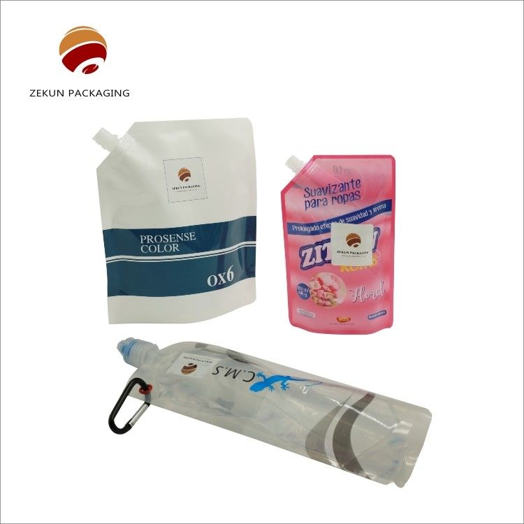 BOPP/CPP Eco-Friendly Spout Pockets 10 kleuren PET/OPP/PVC herbruikbaar