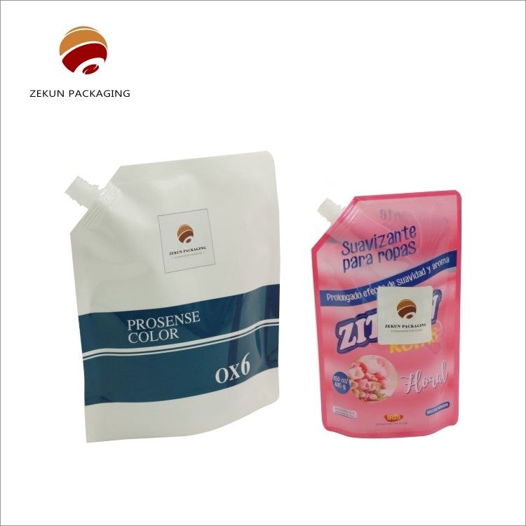 Gepersonaliseerde Eco Friendly Stand Up Spout Bag Custom Logo CMYK Kleuren