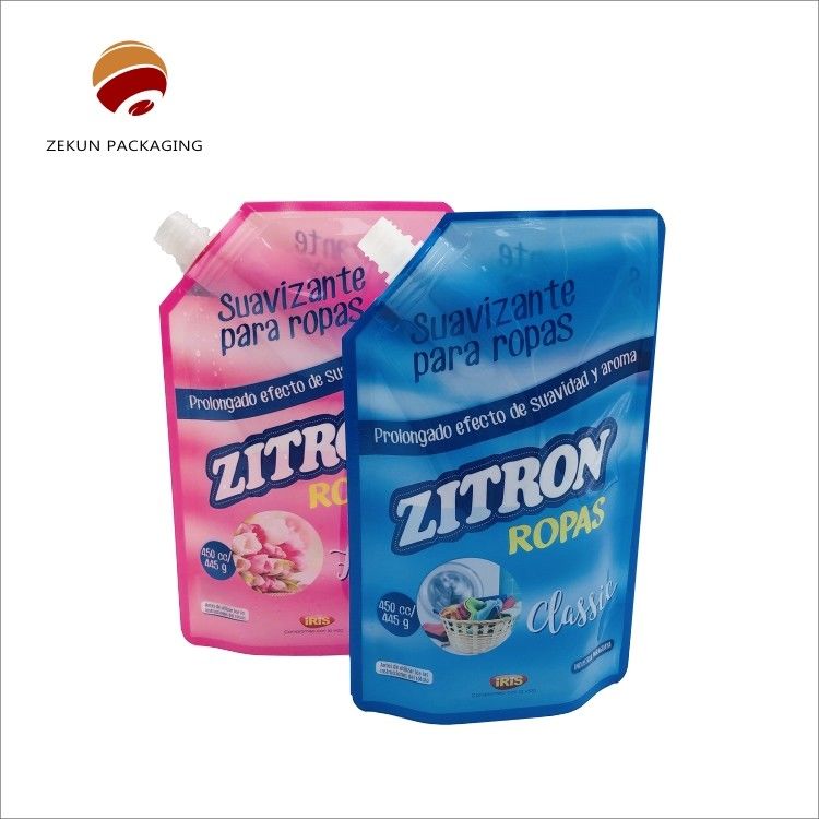 Gepersonaliseerde Eco Friendly Stand Up Spout Bag Custom Logo CMYK Kleuren