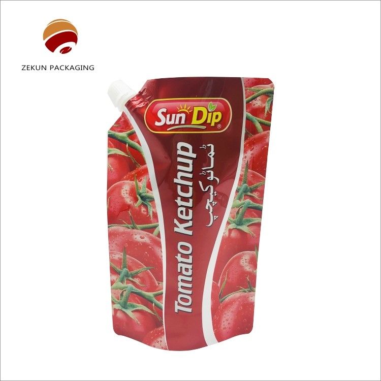 Logo aanpassing Liquid Spout Pouch met CMYK kleur herbruikbaar