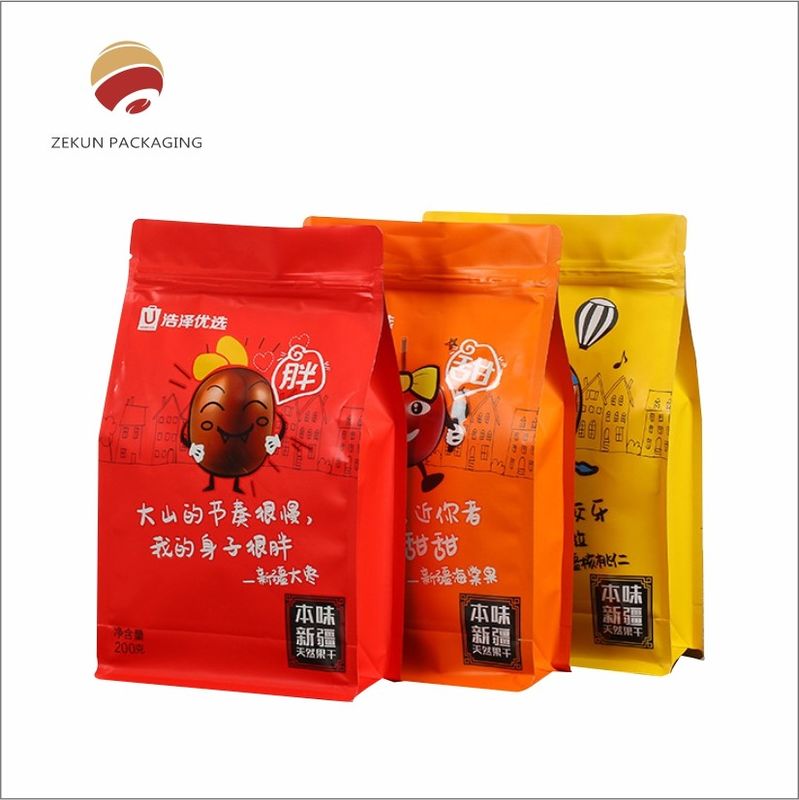 Op maat gemaakte snacks verpakkingszak Kleurrijke afdrukken voor verse snacks