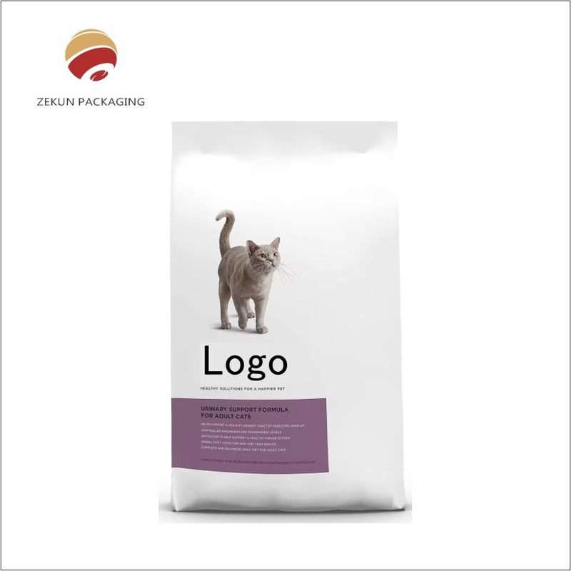 Kleurrijke aangepaste voedingsmiddelen voor huisdieren Stand Up Pouch Verpakking met duurzame rits