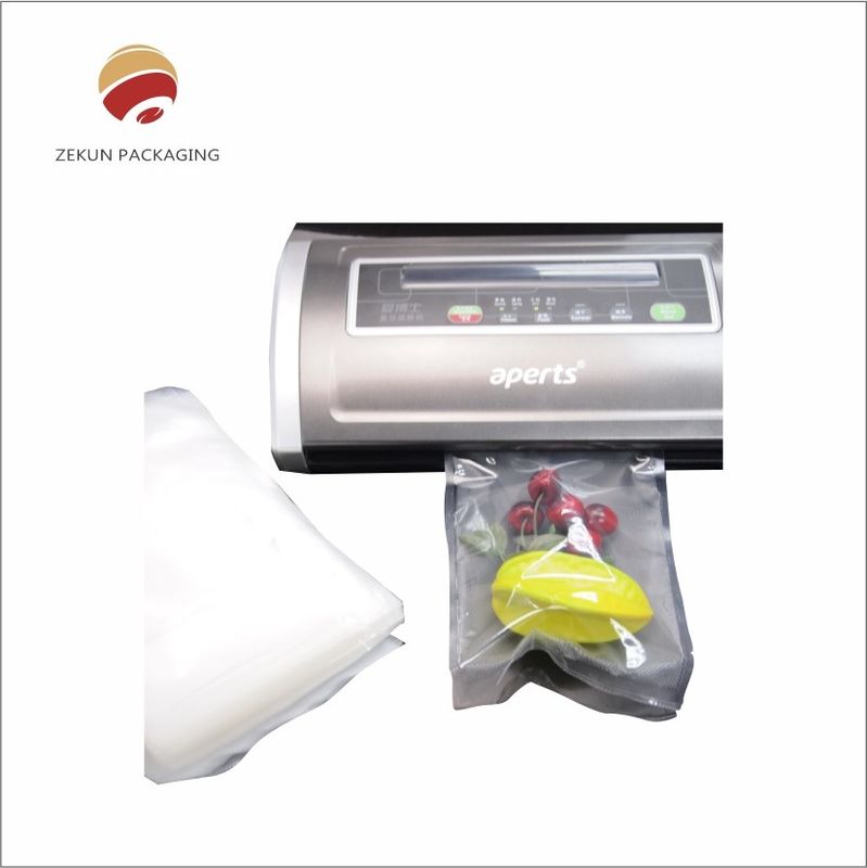 Definitie Geprinte PA/PE Transparante 3 zijden doorzichtige Vacuum Sealer Bag Voor Voedselconservering