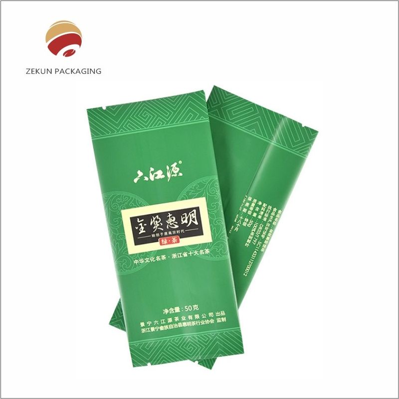 OEM ODM Tea Powder Verpakkingszak Custom Tea Bag Verpakking Groene kleur