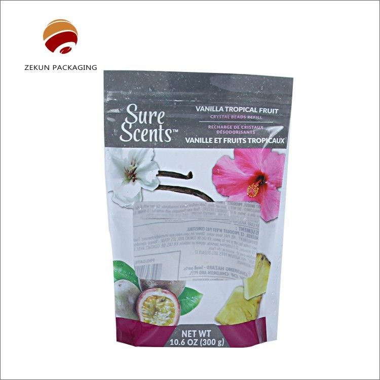 ISO SGS-warmtezegel Stand Up Zipper Pocket Bags Levendig kleurontwerp