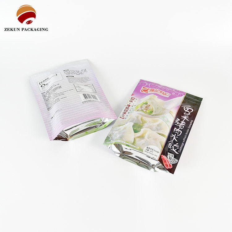 Aanpassing PET/AL/PE Food Packaging Bag Zip Lock Design CMYK Kleuren