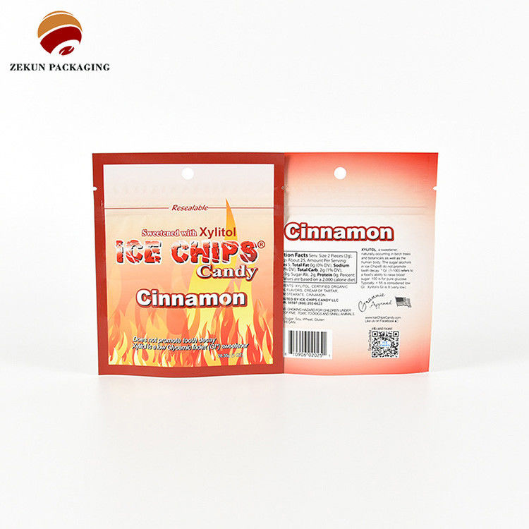 ISO/SGS Matt Glanzend Afwerking Ziplock Food Packaging Bag Cmyk Kleurenpalet